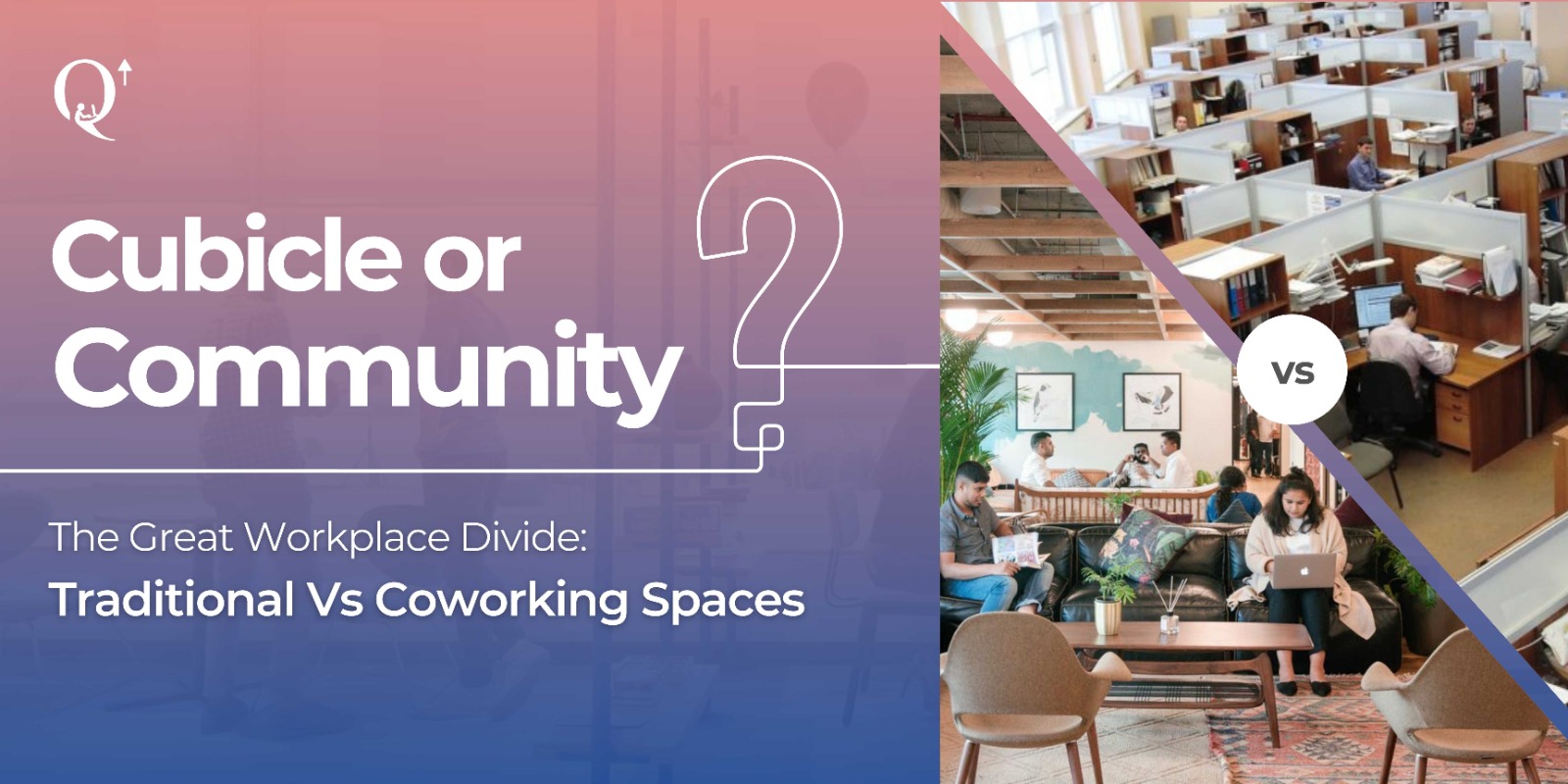 traditional workspace versus coworking space