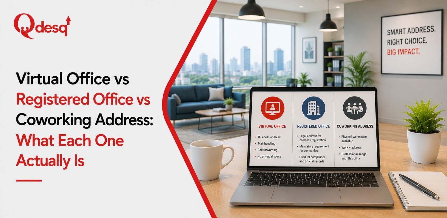 Virtual Office vs Registered Office vs Coworking Address